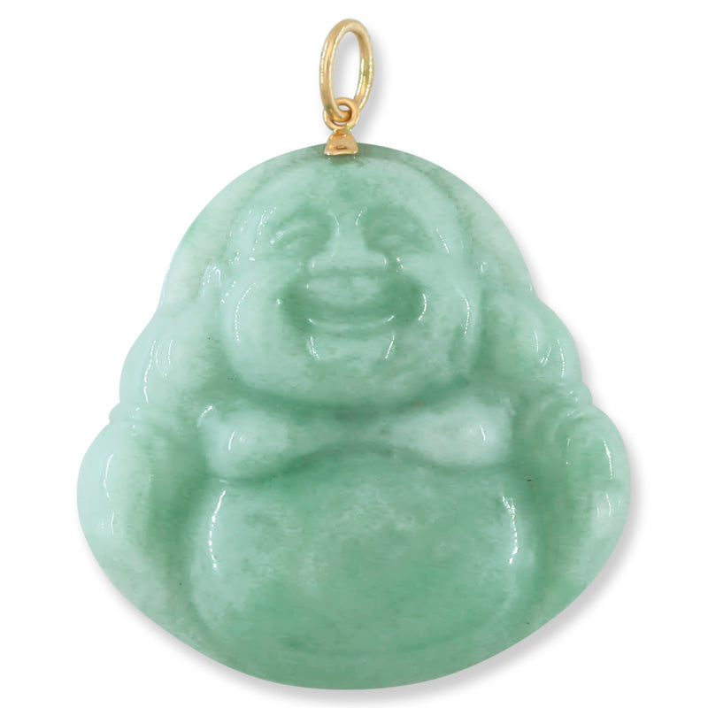 Large Jade Buddha Carving Pendant for Men and Women | UPC #395534