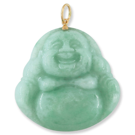 Large Jade Buddha Carving Pendant for Men and Women | UPC #395534