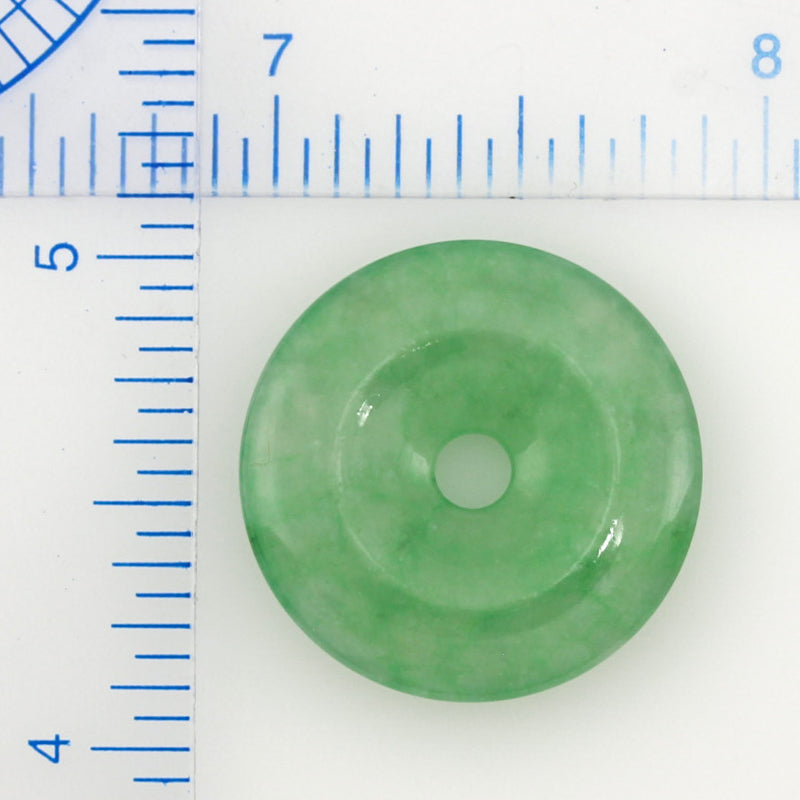 GREEN JADEITE JADE LOOSE PI DISC PENDANT UPC #095021