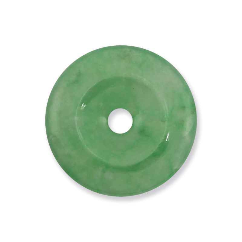 GREEN JADEITE JADE LOOSE PI DISC PENDANT UPC #095021