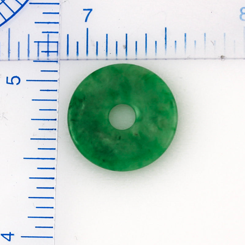 GREEN JADEITE JADE LOOSE PI DISC PENDANT UPC #012691