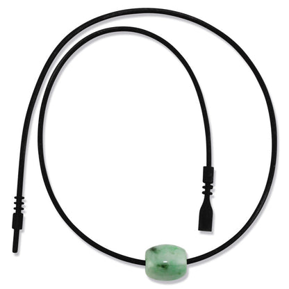 GREEN JADEITE JADE BARREL SLIDE NECKLACE UPC #236745