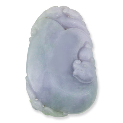 LAVENDER JADEITE JADE LOOSE DRAGON, HORSE & BAT CARVING UPC #368699