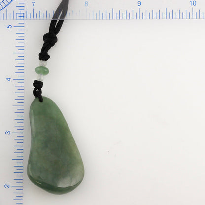 GREEN JADEITE JADE CARVED ADJUSTABLE NECKLACE UPC #384361