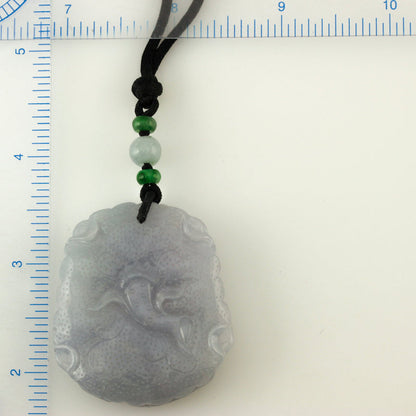 LAVENDER JADEITE JADE CARVED ADJUSTABLE NECKLACE UPC #390010