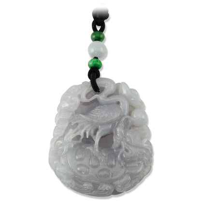 LAVENDER JADEITE JADE CARVED ADJUSTABLE NECKLACE UPC #390010