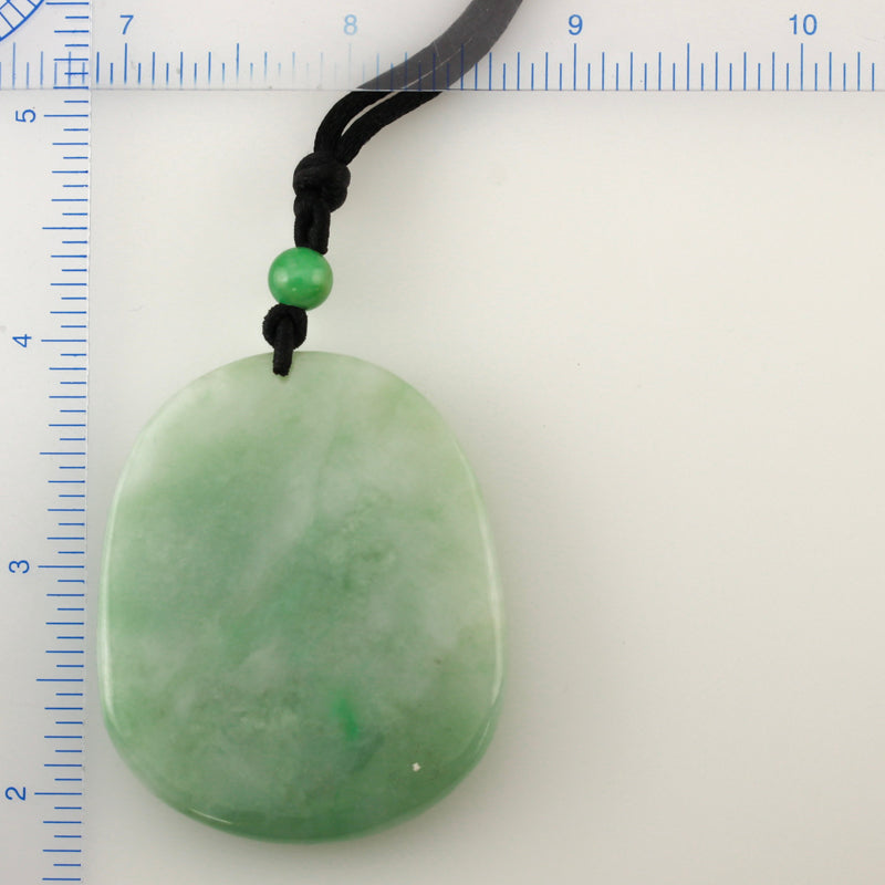 GREEN JADEITE JADE ADJUSTABLE BUDDHA NECKLACE UPC #390027