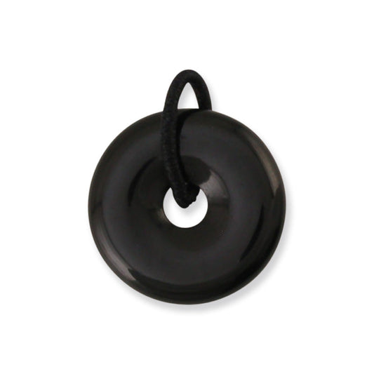 BLACK NEPHRITE JADE PI DISC PENDANT UPC #391666