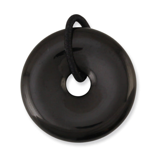 BLACK NEPHRITE JADE PI DISC PENDANT UPC #391673