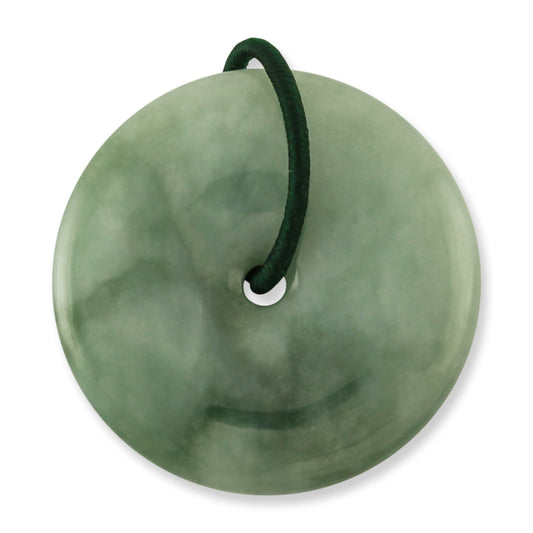 GREEN JADEITE JADE PI DISC PENDANT UPC #389762