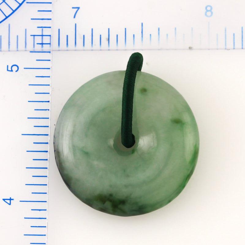 GREEN JADEITE JADE PI DISC PENDANT UPC #389779