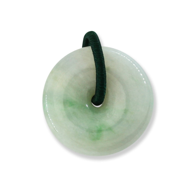 Green Jadeite Jade Pi Disc Pendant | UPC #394124