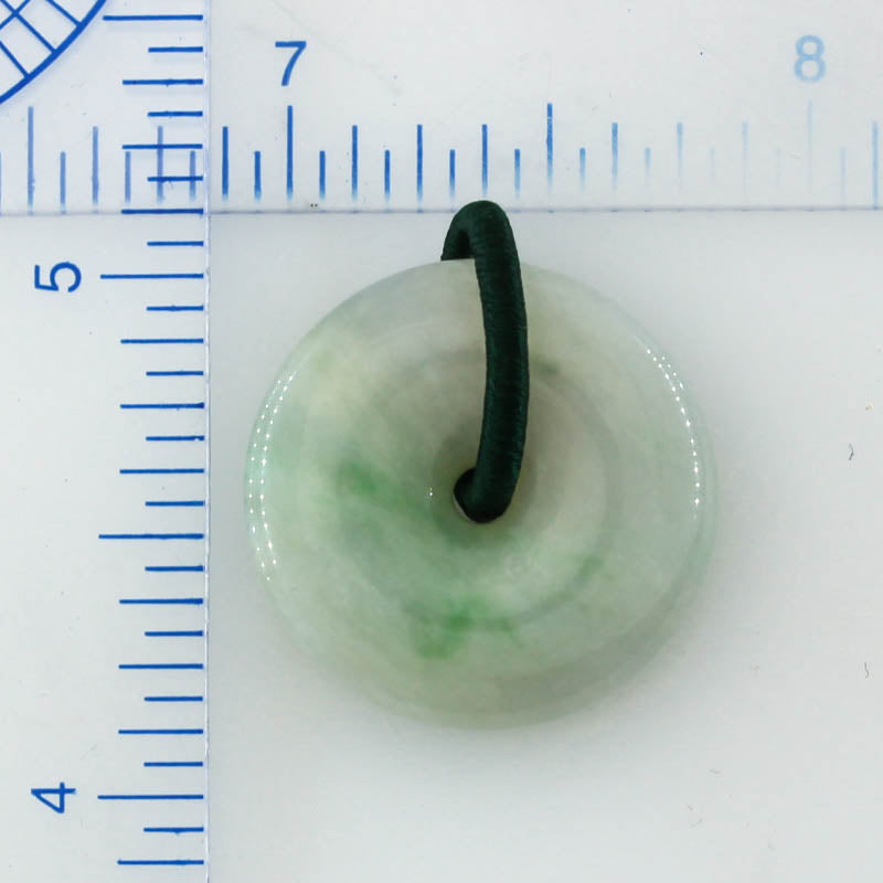 Green Jadeite Jade Pi Disc Pendant | UPC #394124