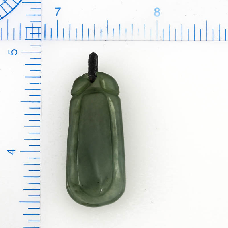 GREEN JADEITE JADE CARVED PENDANT UPC #381827