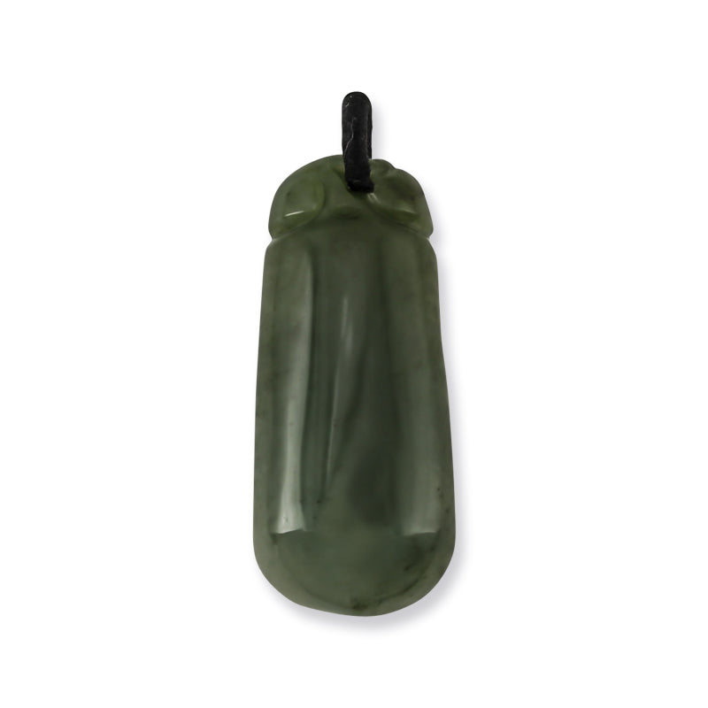 GREEN JADEITE JADE CARVED PENDANT UPC #381827