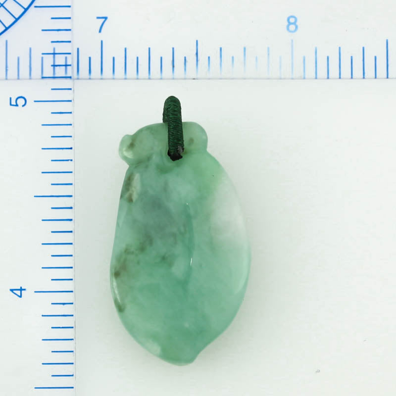 GREEN JADEITE JADE CARVED PENDANT UPC #381896