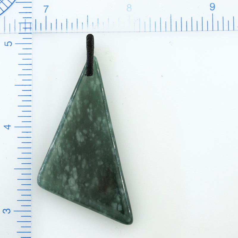 BLUE GREEN JADEITE JADE FREEFORM PENDANT UPC #393882