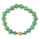 14K YELLOW GOLD APPLE GREEN JADEITE JADE BRACELET UPC #391031