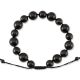 BLACK NEPHRITE JADE ADJUSTABLE BEAD BRACELET UPC #391536