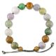 RAINBOW JADEITE JADE ADJUSTABLE BEAD BRACELET UPC #391826