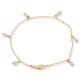 14K YELLOW GOLD WHITE JADEITE JADE CHARM BEAD BRACELET UPC #390140