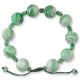 GREEN JADEITE JADE CARVED BEAD BRACELET UPC #390966