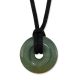 GREEN JADEITE JADE PI DISC ADJUSTABLE NECKLACE UPC #391857